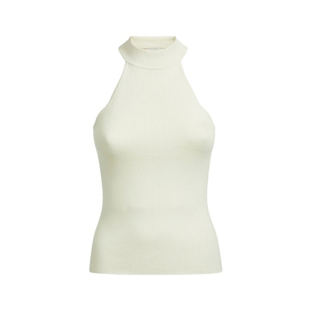 GUESS Sleeveless ribbed top with mock neck